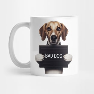 Bad Dog Photo Mugshot Mug